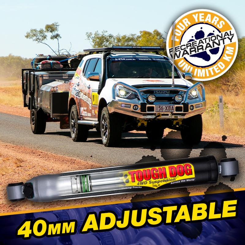 Tough Dog Rear Adjustable Shocks Isuzu MU-X