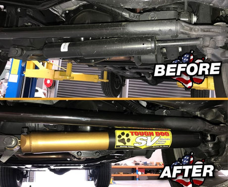 Jeep JL Wrangler SV Adjustable Steering Damper Tough Dog