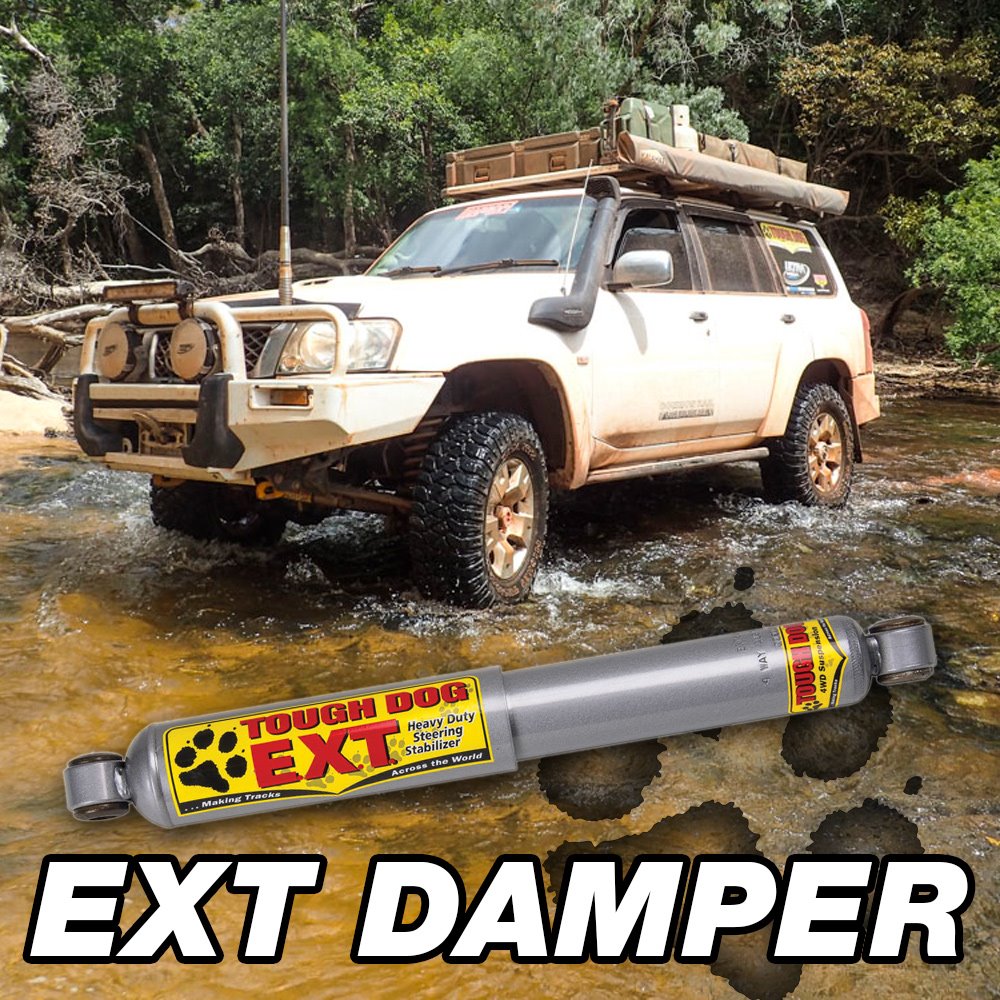 Tough Dog Heavy Duty Steering Damper Nissan Patrol GU/Y61 Wagon