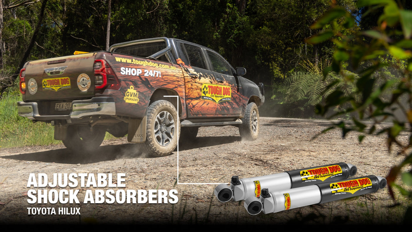 Tough Dog Rear Adjustable Shocks Toyota Hilux