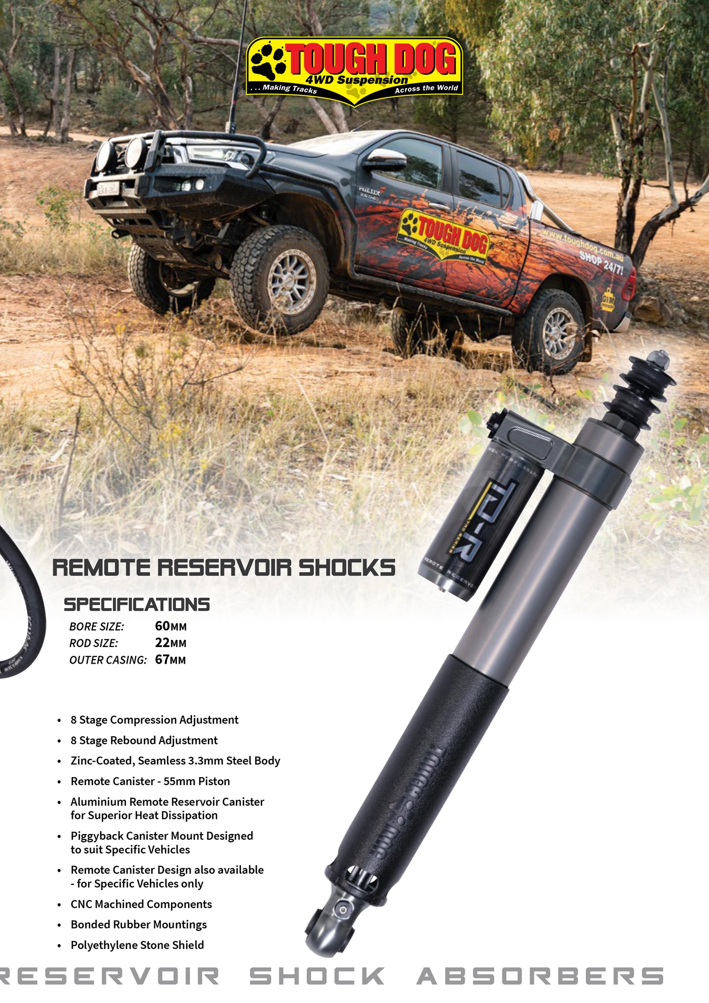 Remote Res Suspension/Lift Kit Mazda BT50 2020+