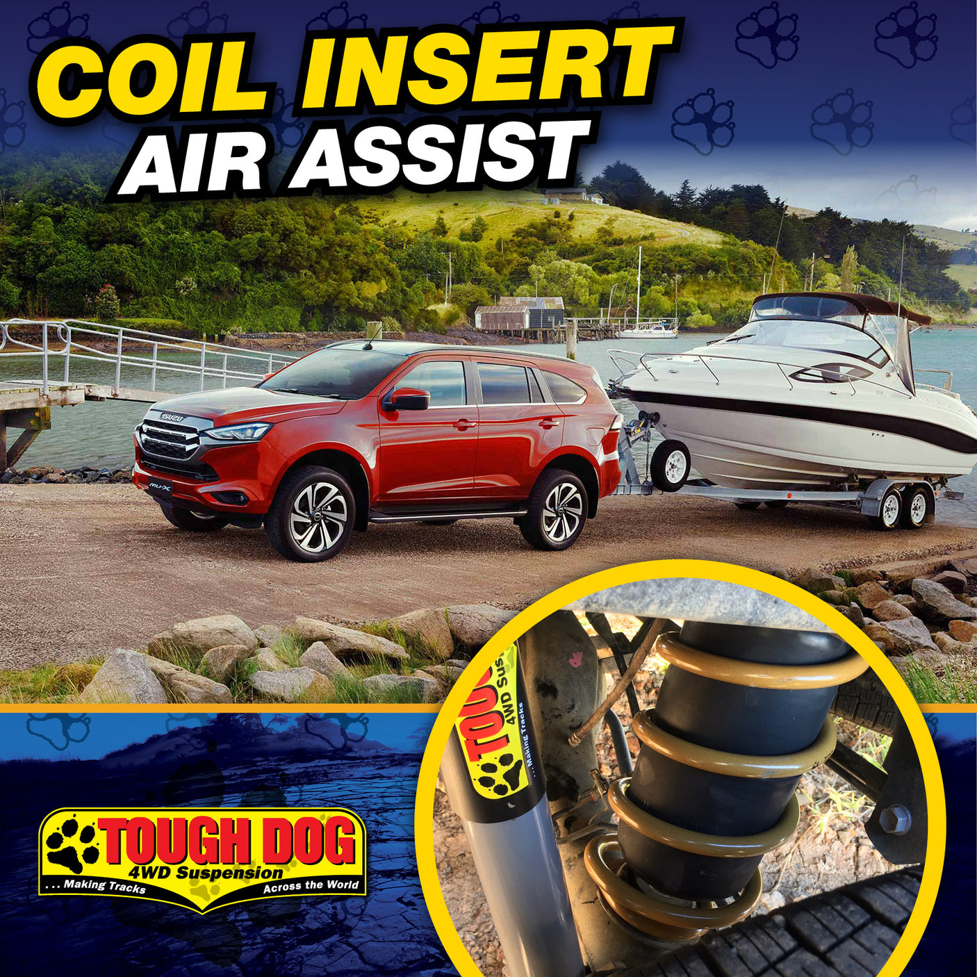 Tough Dog Air Assist Airbags Isuzu MU-X