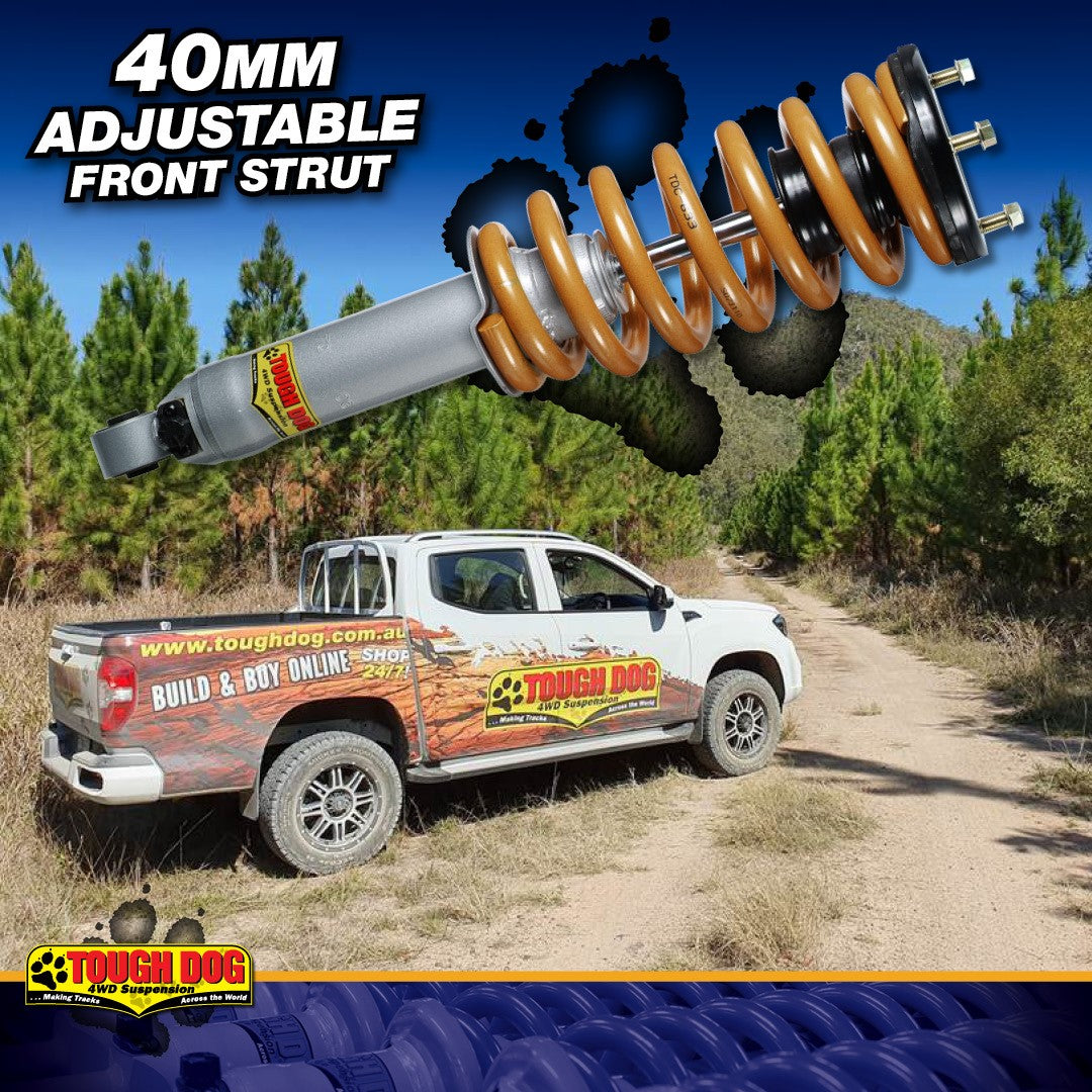 Tough Dog Front Adjustable Struts LDV T60 2017+ (Pair) – Tough Dog Dealer