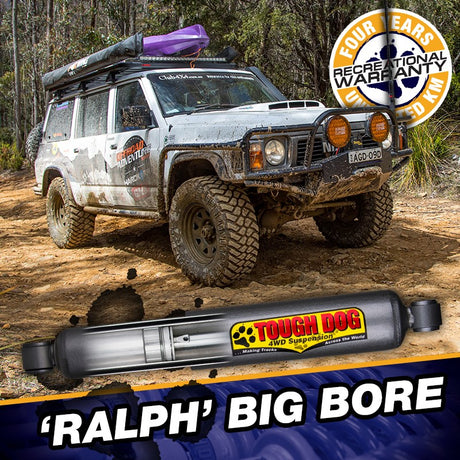 Tough Dog Rear Ralph 53mm Bore Shocks Nissan Patrol GQ/Y60 Wagon