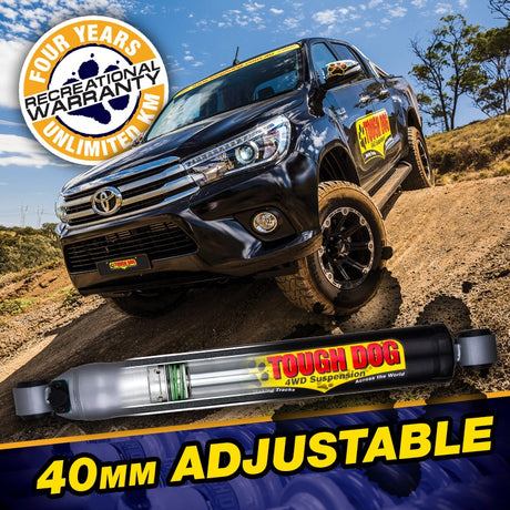 Tough Dog Rear Adjustable Shocks Toyota Hilux 