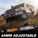 Tough Dog Front Adjustable 40mm Bore Shocks 79 Series (Dual Cab) LandCruiser
